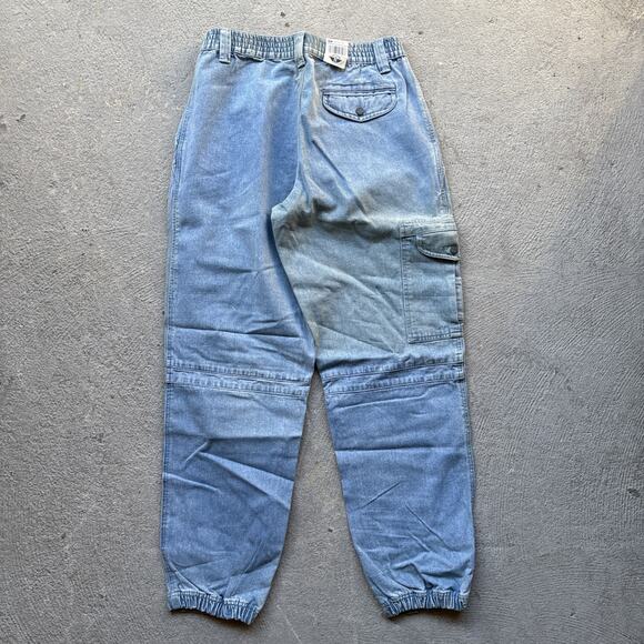 Deadstock 90s Dockers Jeans Mens 29x30 Pleated Denim Levis Cargo Tapered Vintage - Picture 6 of 11